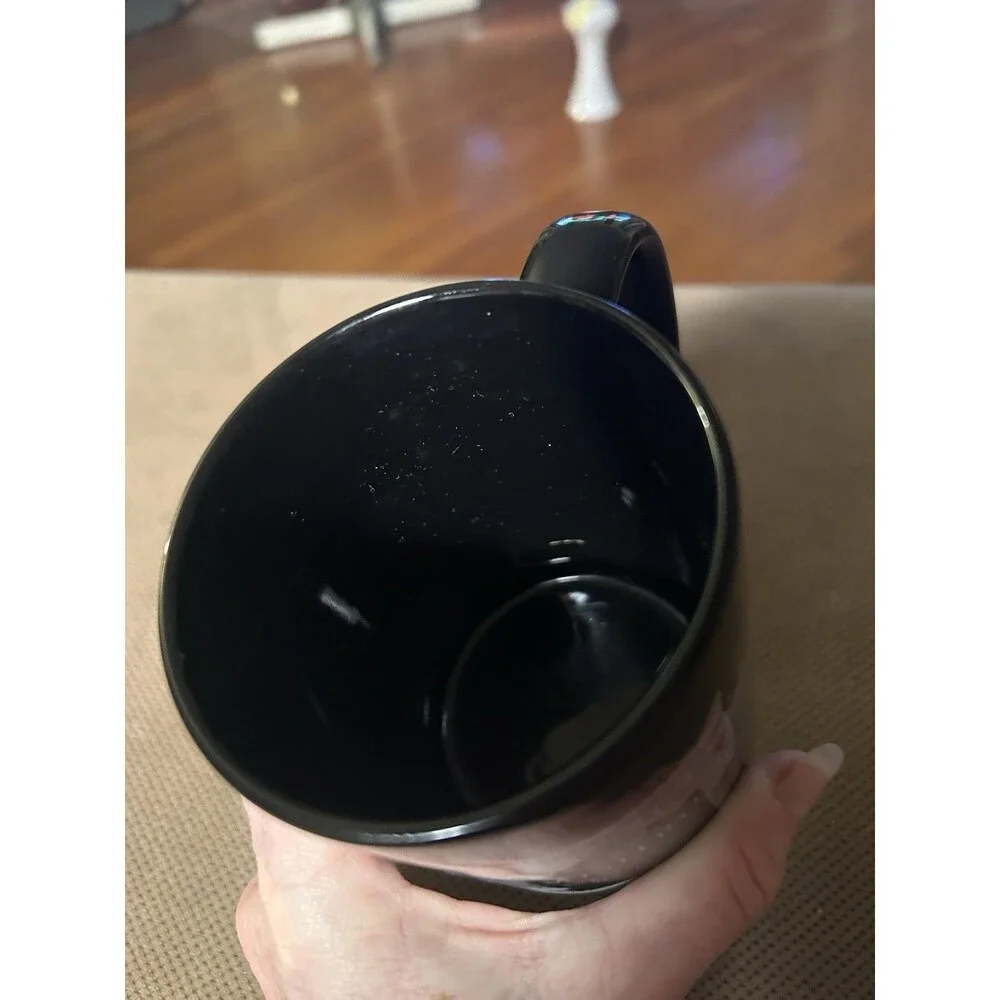PBS Masterpiece Mystery! Edward Gorey Style Coffee Mug Black Vintage PBS Pledge